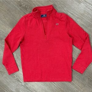 Vineyard Vines Boys Red Half-Zip Pullover